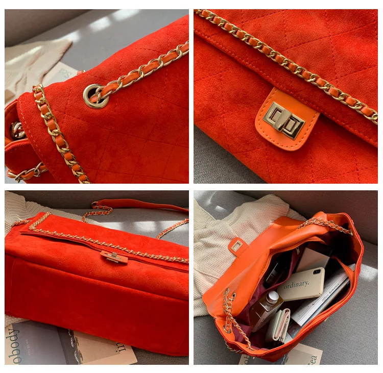 2020 новый алмаз цепь сумка корейский большой емкости Сумки из натуральной кожи