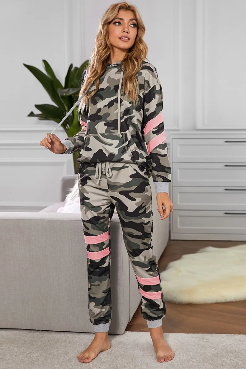 

GoodQuality Autumn Winter 2 Piece Women Hoodies Pants Printed Sportswear Suits Thicken Warm Ladies Girls Hoodie Sets Tracksuits