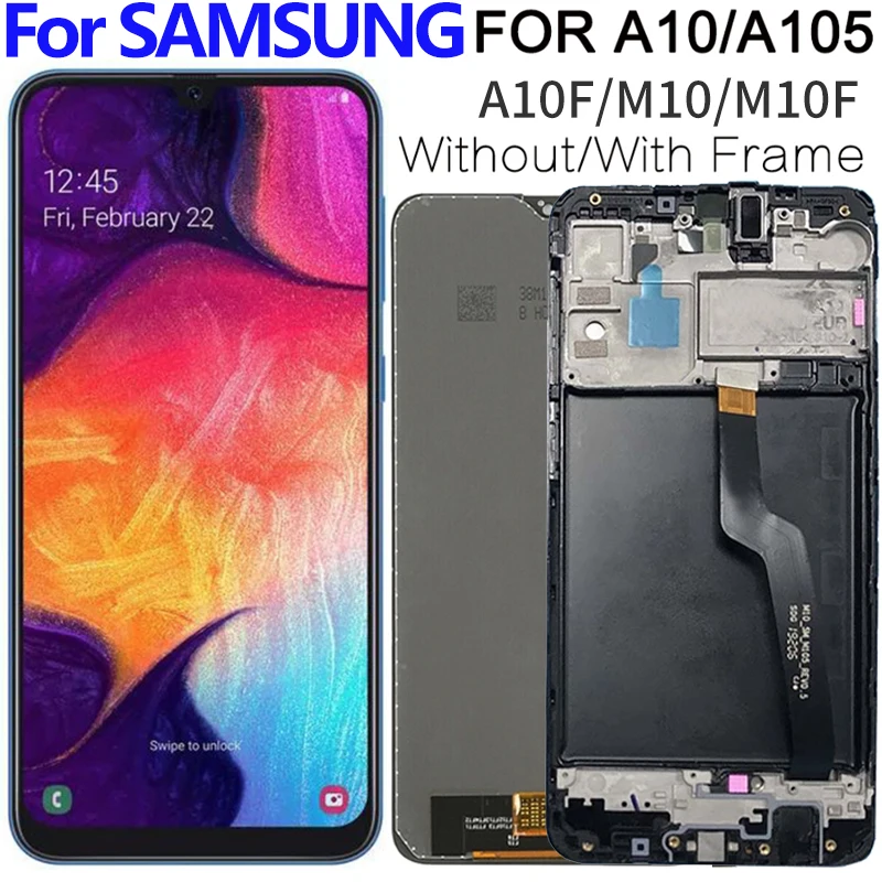 6 2 &quotдля Samsung Galaxy A10 A105 A105F SM ЖК дисплей сенсорный экран дигитайзер замена M10 M105 M105F