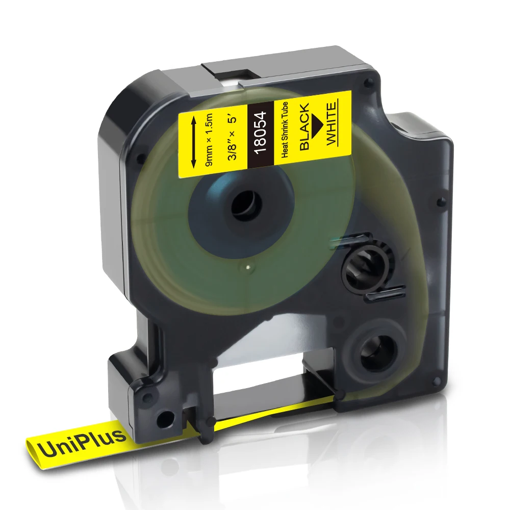 Термоусадочная трубка UniPlus 18054 желтая лента для принтера замена ленты DYMO Rhino 9 мм
