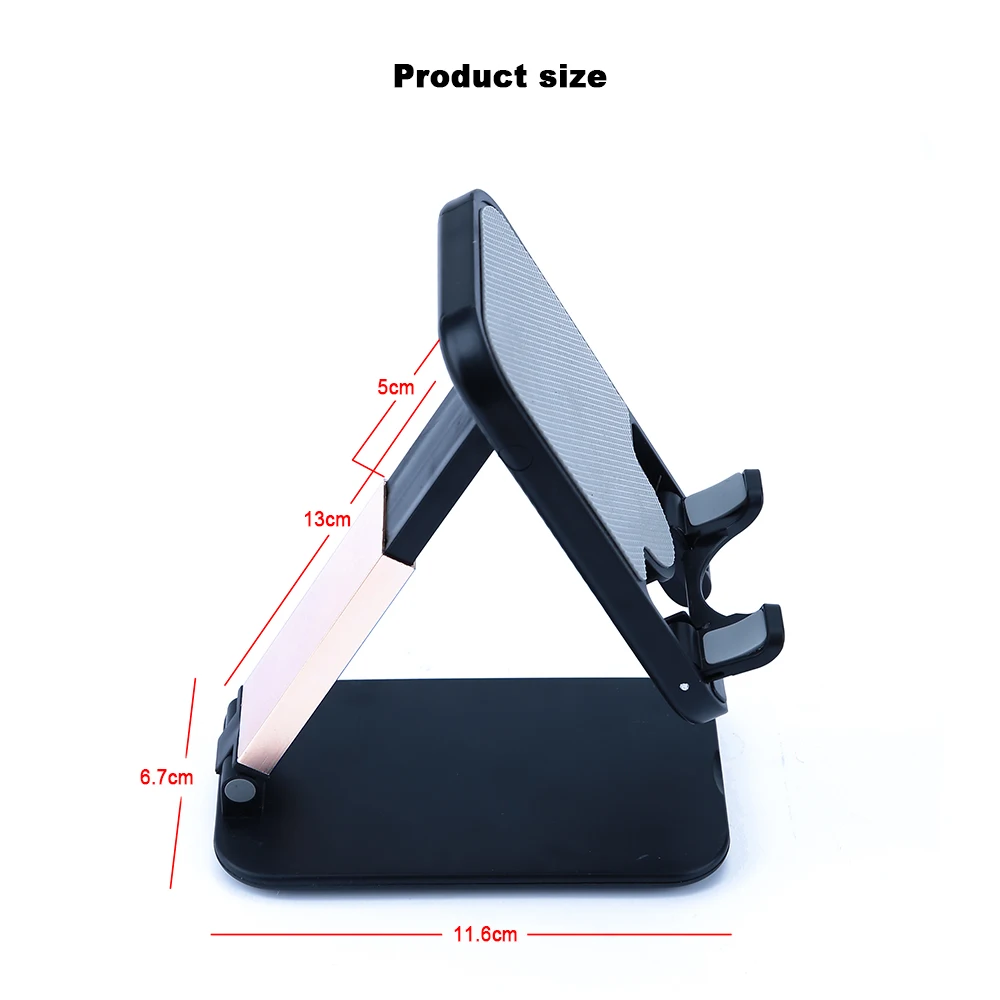 FLOVEME Portable Desktop Mobile Phone Holder Universal Carbon Fiber Grain Aluminum Alloy Telescopic Phone Bracket Lazy Holder