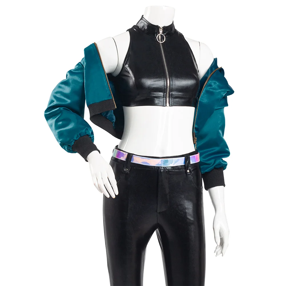 

COFUN Game LOL KDA Cosplay Costume KDA Kaisa Uniform Outfit Fullsets K/DA Group LOL Character Roleplay Halloween Outfits all out