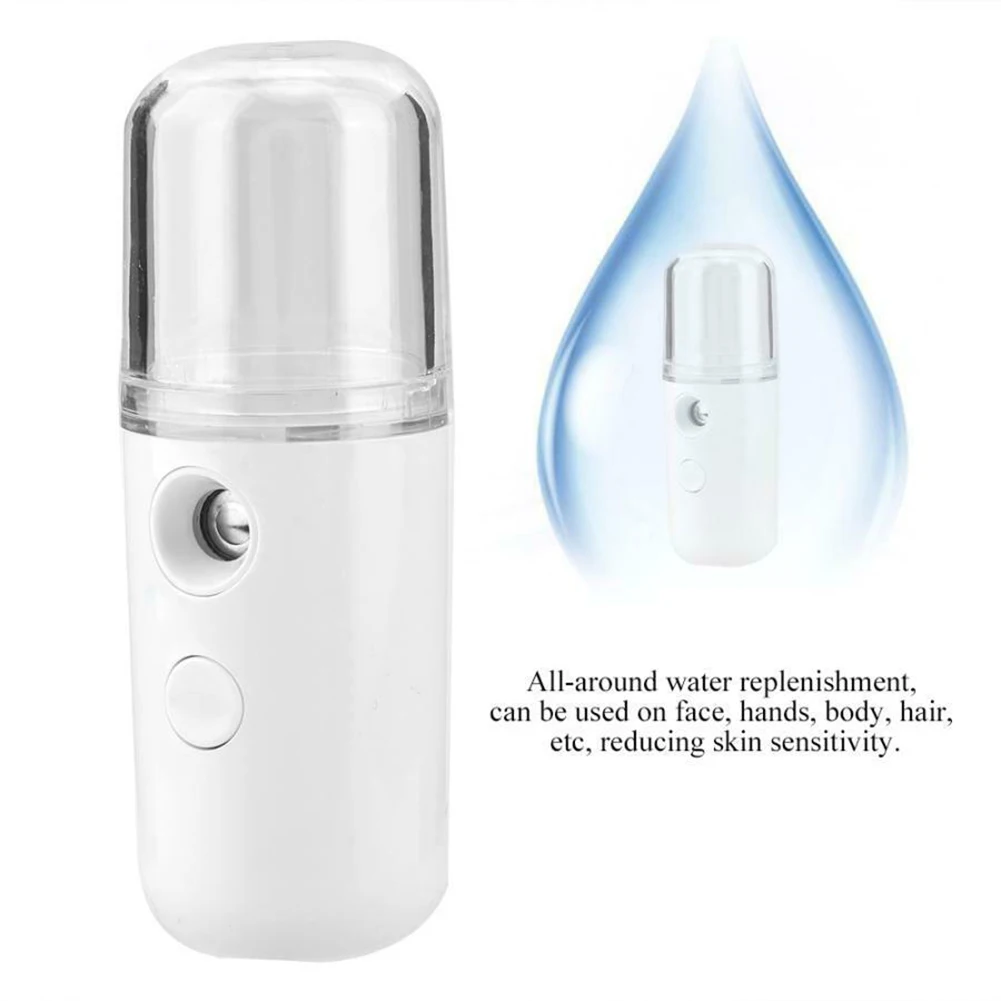

Portable USB Rechargeable Face Mist Sprayer Humidifier Diffuser 30ml Water Tank HVR88