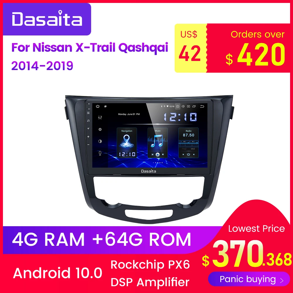 Автомобильная мультимедийная система на Android 10 0 для Nissan X Trail Qashqai j11 j10 радио 2014 2015