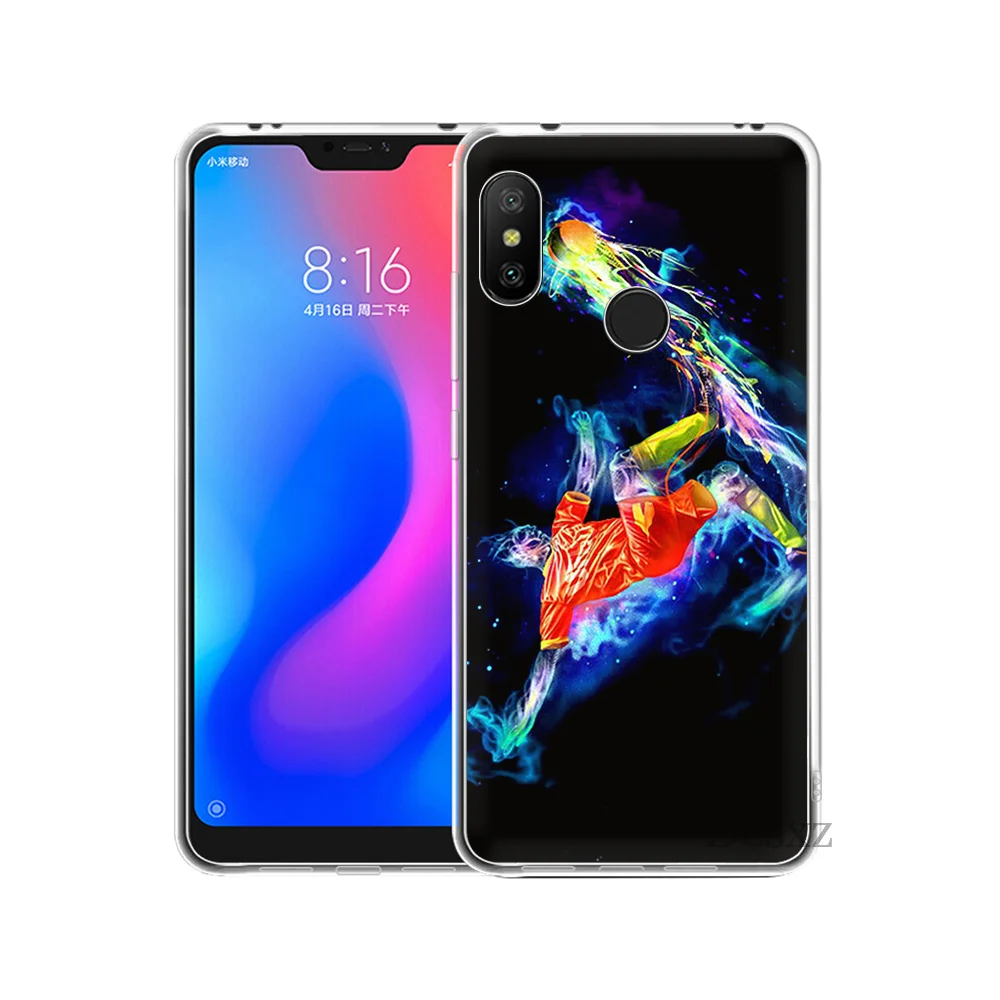 Чехол для телефона чехол футбольного мяча на водной горящей огне Для Xiao mi Red 4 5 6 8 4X