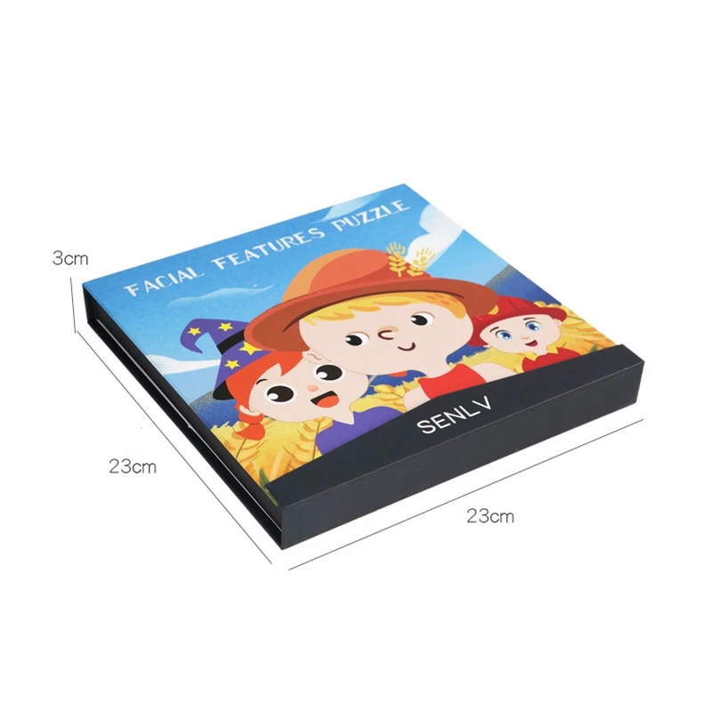 

Kids Toys Character Dress Up Magnetic Puzzle Change Face Match Expression Game Training Memory Education Toy