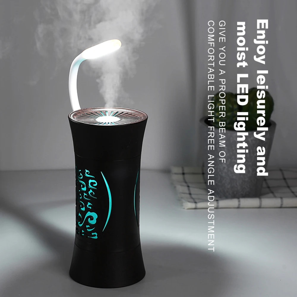 

Portable Air Humidifier 260ml USB Mini Humidificador Cool Mist Ultrasonic Aroma Diffuser Romantic Lamp Air Purifier Mist Maker