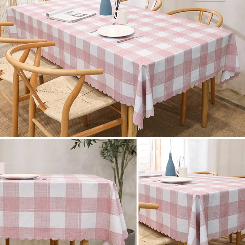 

Nordic PVC Waterproof Oilproof Tablecloth Rectangular Printed Plastic Decorative Table Cloth Tapete Mantel Home Decor