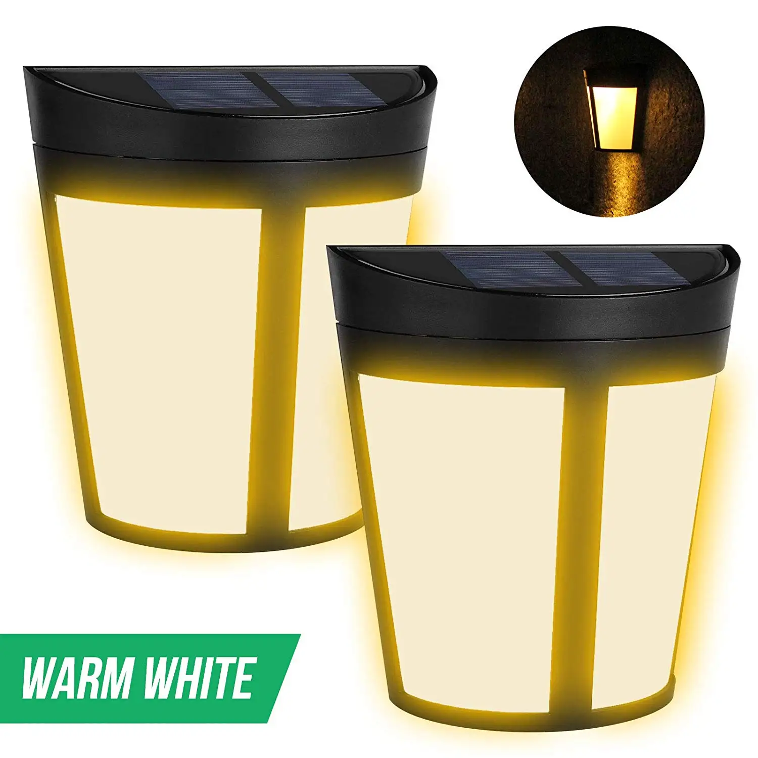 Светодиодный светильник на солнечной энергии настенный 6 светодиодный для улицы