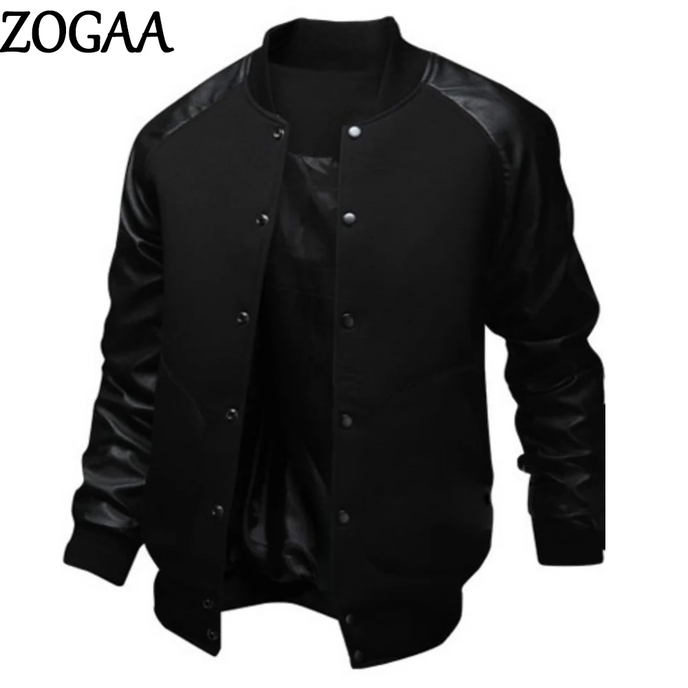 

Мужская куртка с большими карманами ZOGAA, приталенная бейсбольная куртка в стиле хип-хоп, Повседневная однотонная мужская ветровка с длинным...