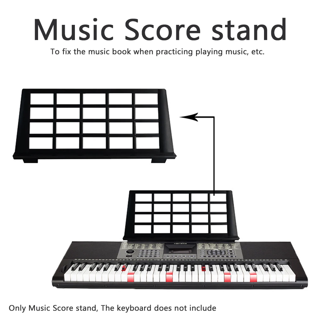 home electronic organ support portable sheet holder piano lightweight black heavy duty music score stand durable easy install free global shipping
