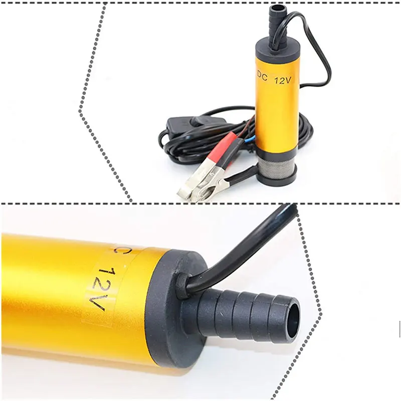 Портативный Электрический погружной мини-насос 12 В 24 постоянного тока для