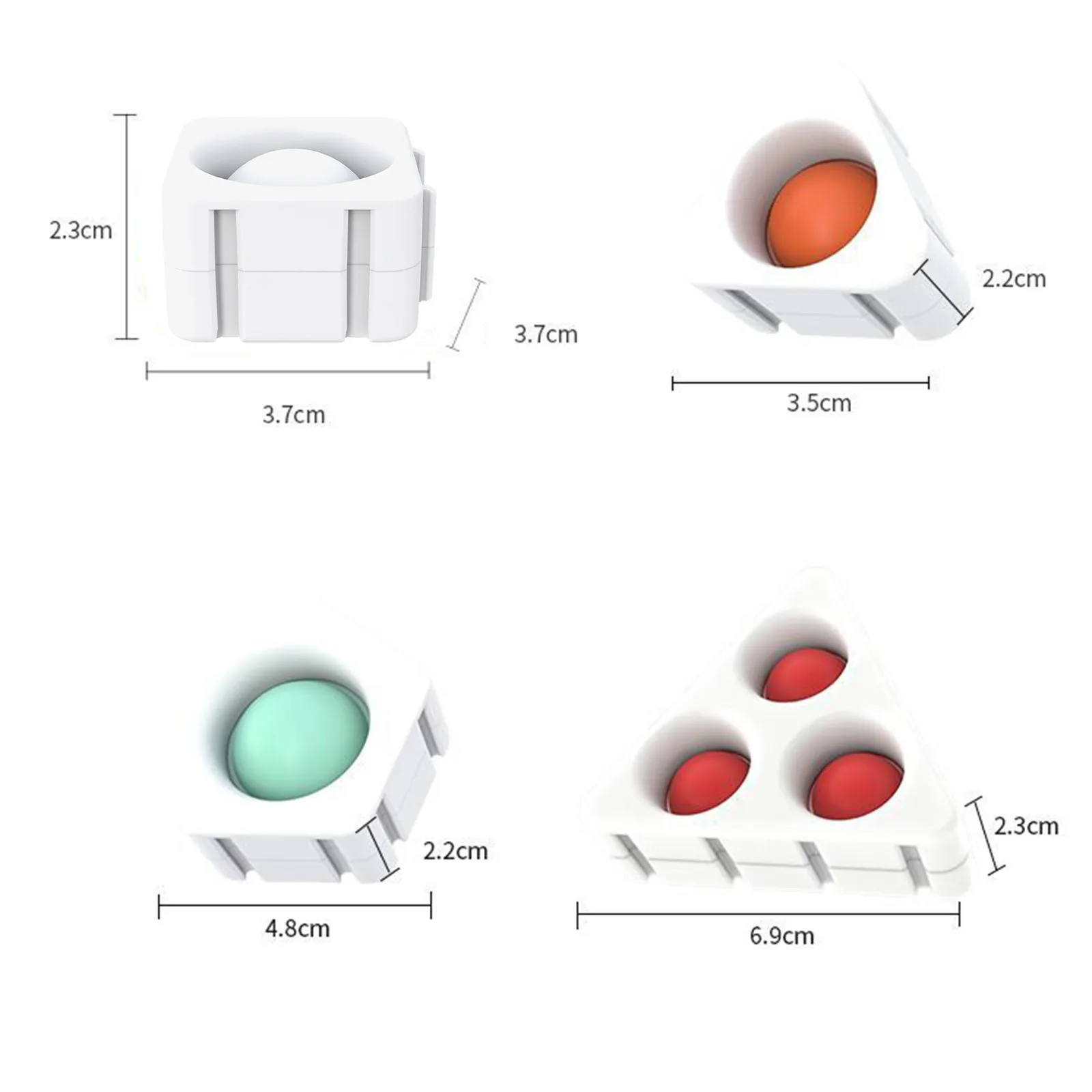 

Blocks Toy Splicing Toy Splicing Silicone Children Pressing Toy Infinite Splicing Design Smooth Surface Blocks Toy Child Gifts