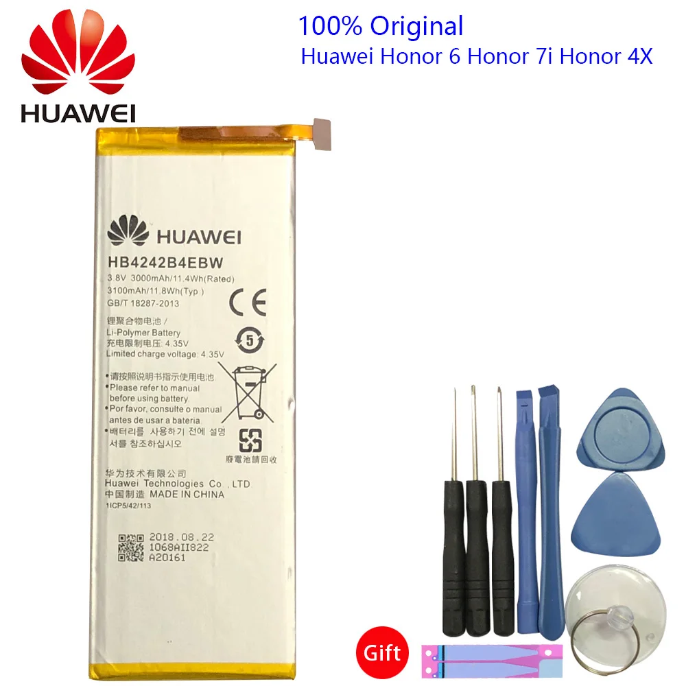 Запасная батарея для телефона Hua Wei HB4242B4EBW Huawei Honor 6 / 4X 7i Shot X ShotX 3000 мАч|Аккумуляторы