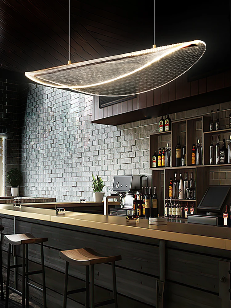 Светодиодная акриловая Люстра для ресторана современные подвесные светильники