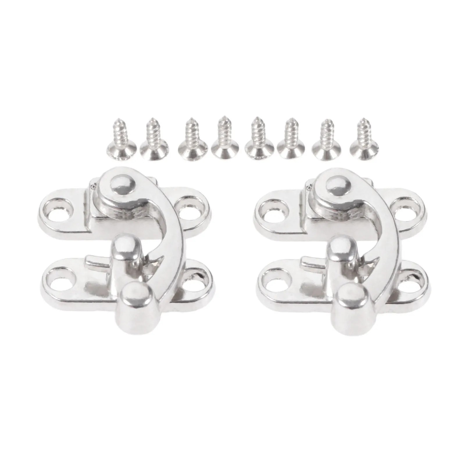 

2 комплекта, застежки с винтами антикварные висячие замки, серебристая/красная медь, 29 х33 мм, для ювелирных изделий, деревянная винная коробка, для чехлов