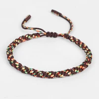 tibetan buddhist handmade adjustable bracelet good luck rope bracelet bangle for women jewelry