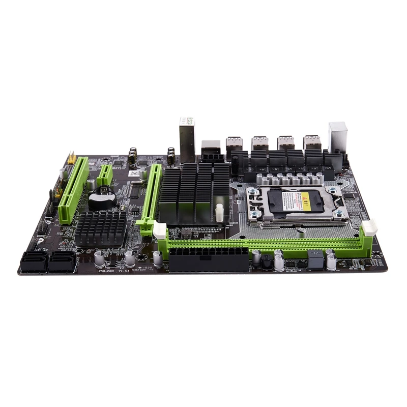JIAHUAYU X58 Pro ПК настольный компьютер игровая материнская плата LGA 1366 разъем USB2.0 DDR3 DIMM для E5502 L5506 W3503 Ec3539 Lc3528