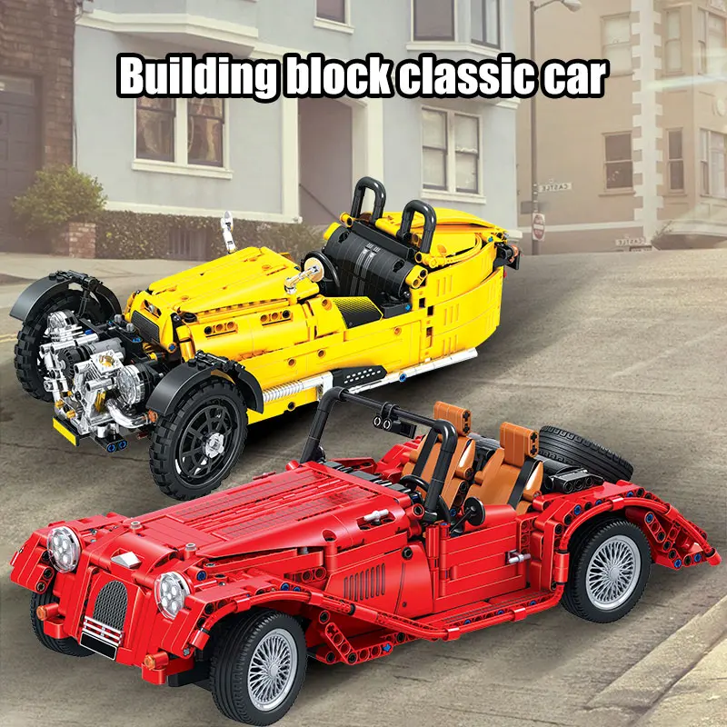 

Winner City Three Wheeled Classic Cars Truck Building Blocks Sets Technic Model Convertible Car Bricks Toys for Children
