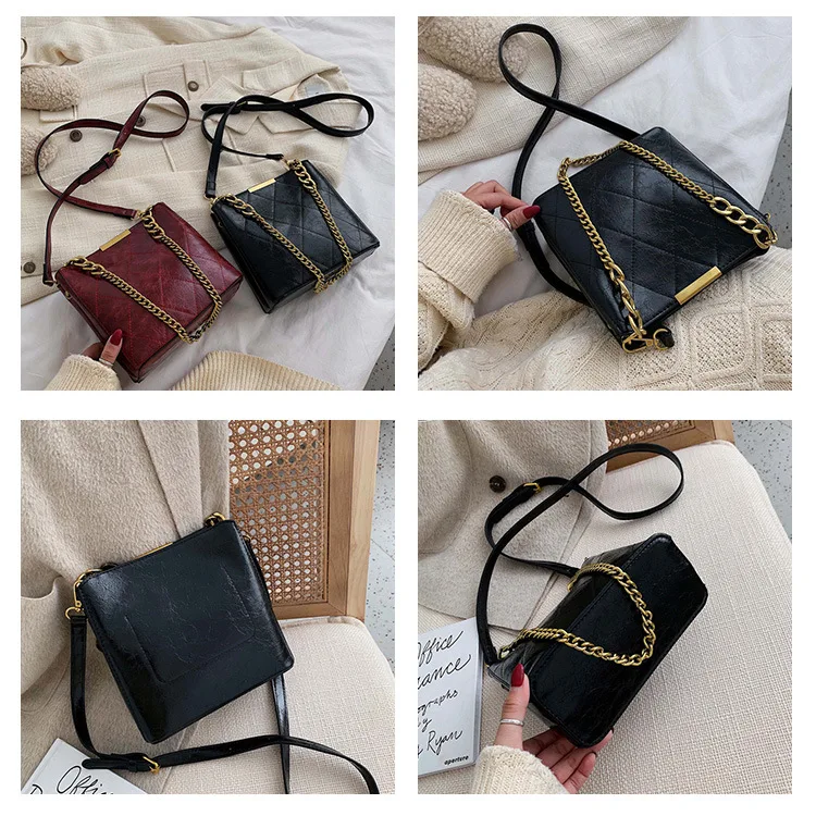 Качественная сумка-мешок из искусственной кожи для женщин 2019 маленькая