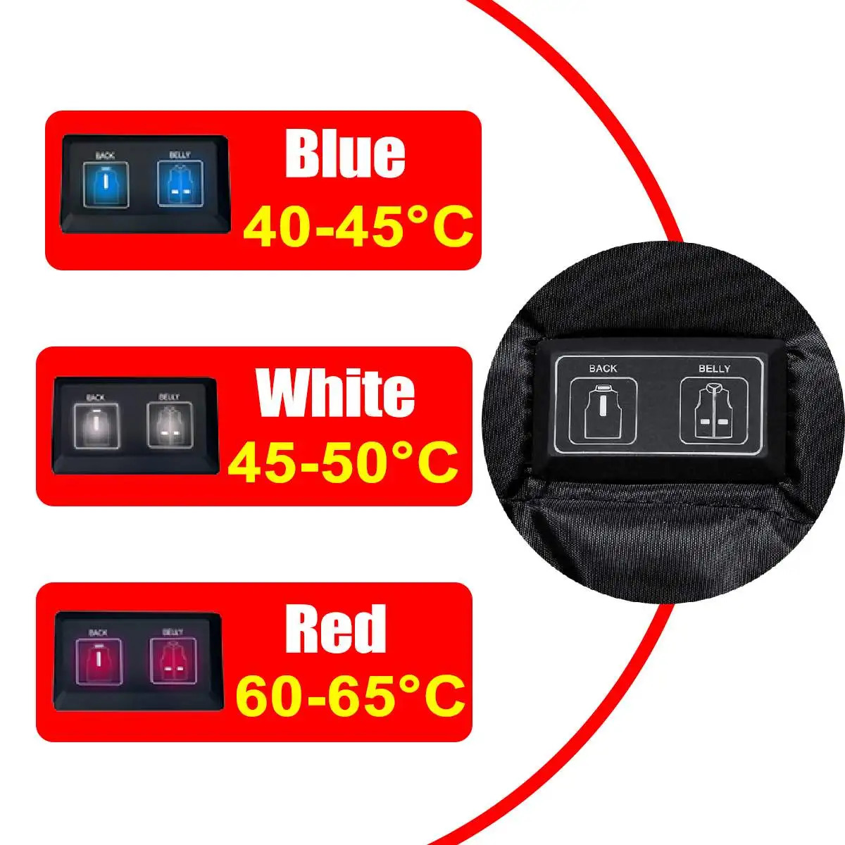 

Men Women Outdoor Dual Control USB Infrared Fast Heating Vest Jacket Winter Electric Thermal Clothing Waistcoat Fishing Hiking