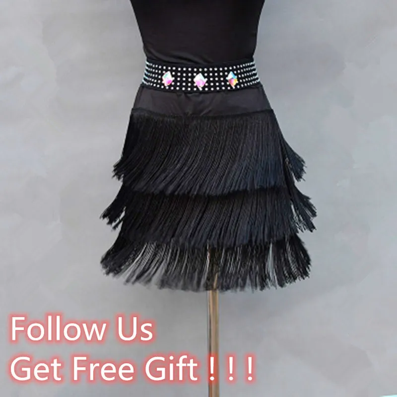 Женское платье для латиноамериканских танцев привлекательная трехслойная юбка