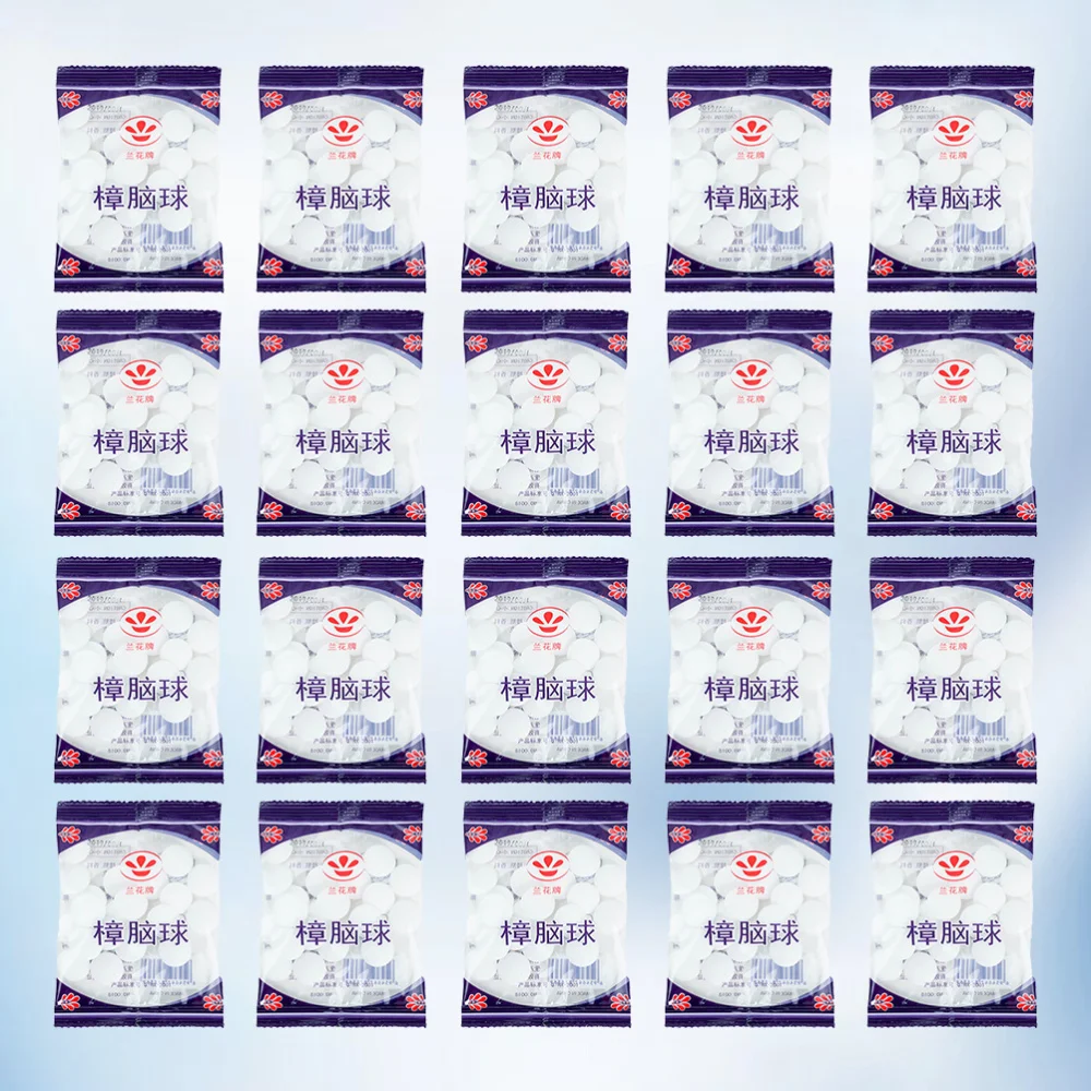 

20 Packs Household Mothballs Mildew-proof Pills Insect Repellent Balls for Drawers Storage Boxes Closets