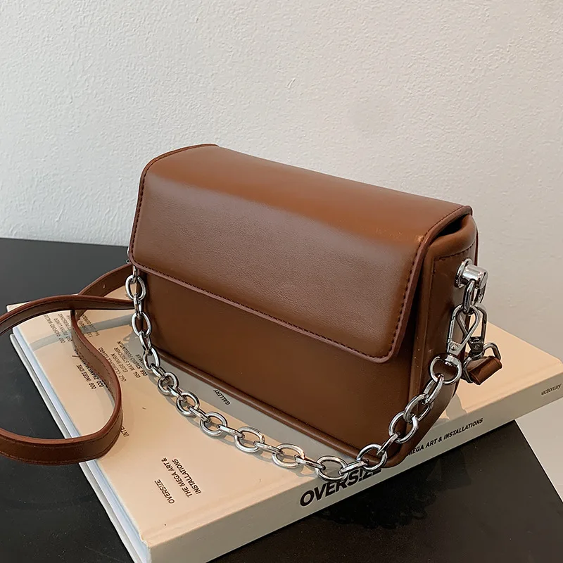 

High Quality Ladies Shoulder Bag2021New Autumn and Winter Women's Bag Retro Messenger Bag Fashion Trendy Small Square Bag Female