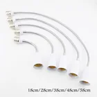 E27 светодиодный светильник цоколь лампы E27 для E27 разъем гибкий удлинитель светильник патроны для лампы адаптер EUUS 18 см28 см38 см48 см58 см