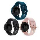 3 набора силиконовых оригинальных спортивных часов для Galaxy watch active 2 44 мм 40 мм смарт-часы ремешок для активных 2 Замена