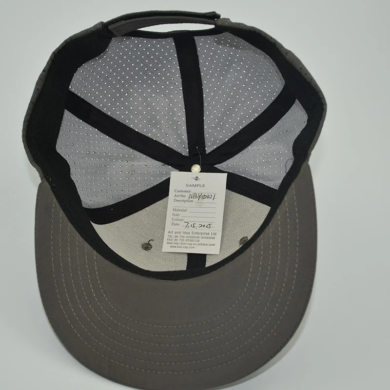 Бейсболка с 3D вышивкой и плоским козырьком из полиэстера | Аксессуары для одежды