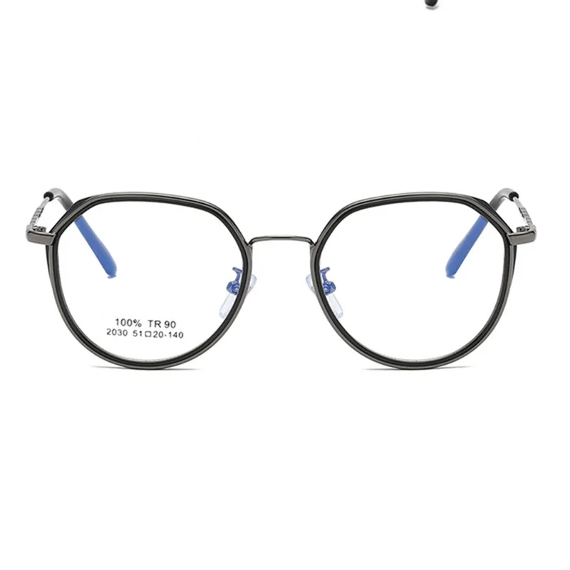 Очки компьютерные FENCHI TR90 для мужчин и женщин винтажные оптические круглые в