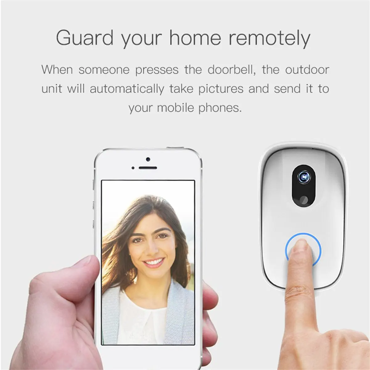 Умный видео дверной звонок дверная камера домофон беспроводной WIFI визуальная