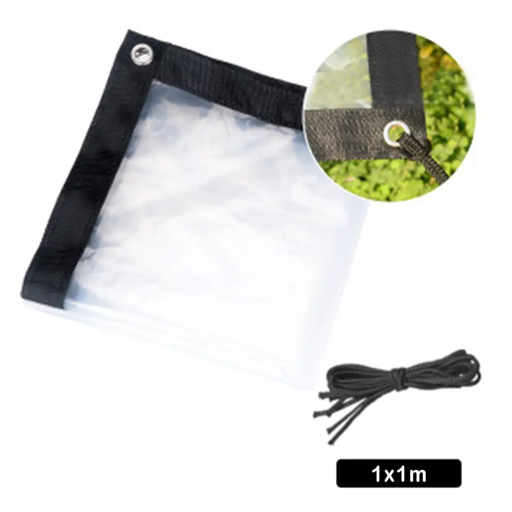 

Transparent Rainproof Shed Cloth Transparent Rain Canopy Fabric Heat Preservation Antifreeze And Anti-bird Windshield Tarpaulin