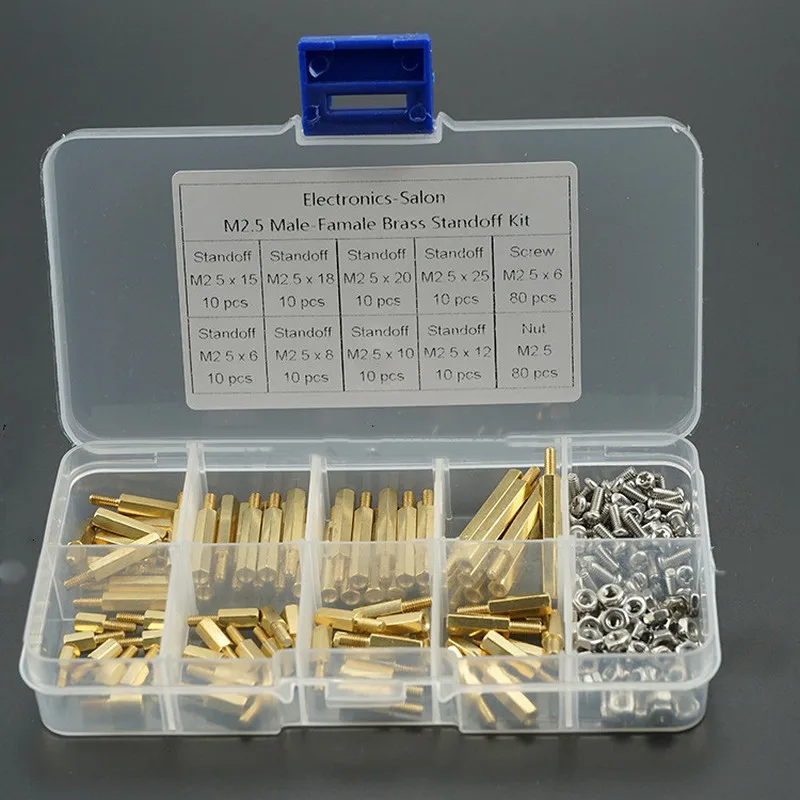 120pc 240 шт./компл. M2 5 медные Опорные изоляторы полая медная колонна Шестигранная