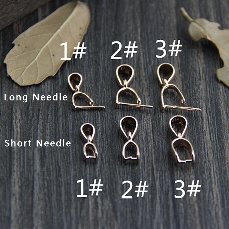 2pcs DIY Making 925 Sterling Silver Color Handmade Accessories Pendant Melon Buckle Rose Gold Clip Buckle Jewelry Connector