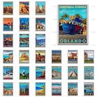 Постер в стиле ретро для путешествий, Ирландия, миконо, Осака, Япония, менорка, Тулум, Марокко, Ibiza, Испания, декор для гостиной, холст, настенные художественные принты