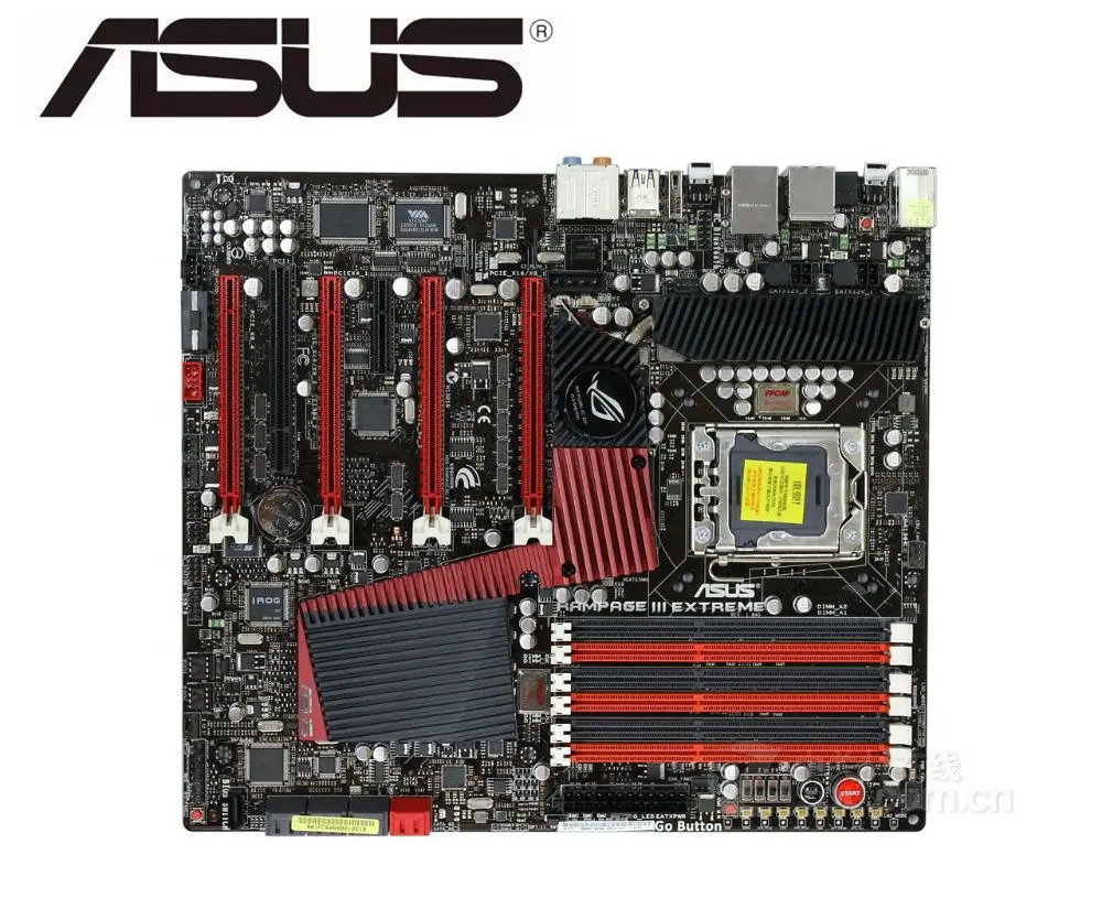 ASUS Rampage III Extreme оригинальная материнская плата DDR3 LGA 1366 24 ГБ X58 б/у настольная материнская плата