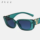 Женские квадратные солнечные очки ZUEE, роскошные брендовые маленькие прямоугольные солнцезащитные очки для путешествий в стиле ретро, 2021