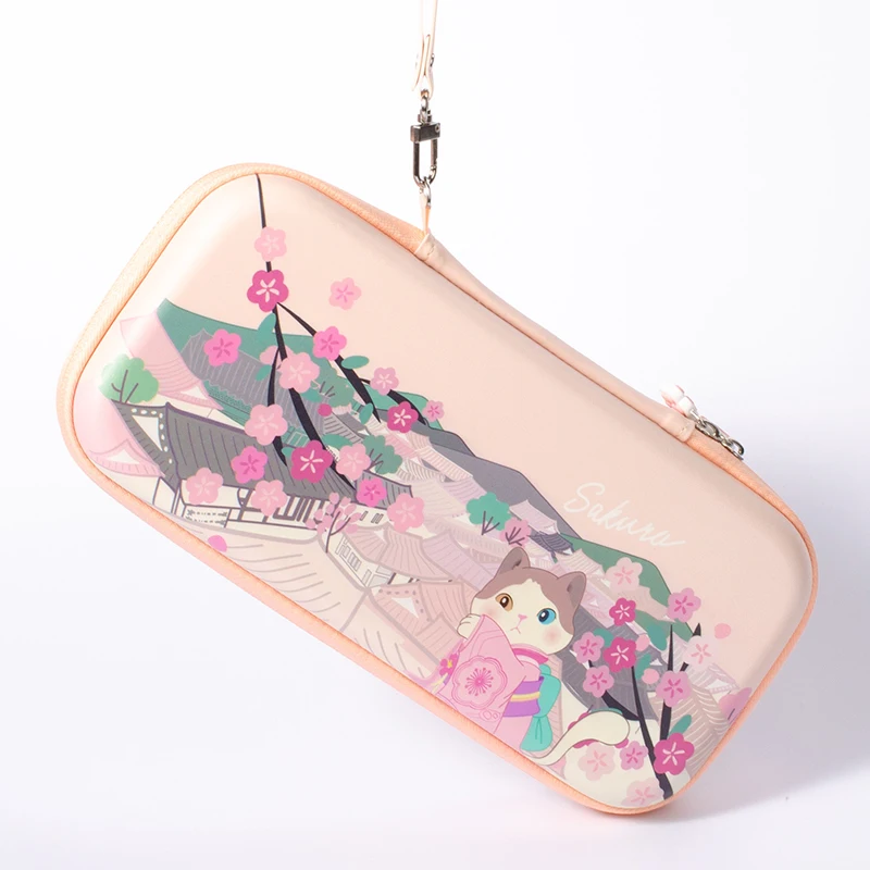 

Sakura Cat Cute Shell for Nintendo Switch Case Portable Storage Carry Bag With 12 Card Slots For Nintendo Switch Accessories
