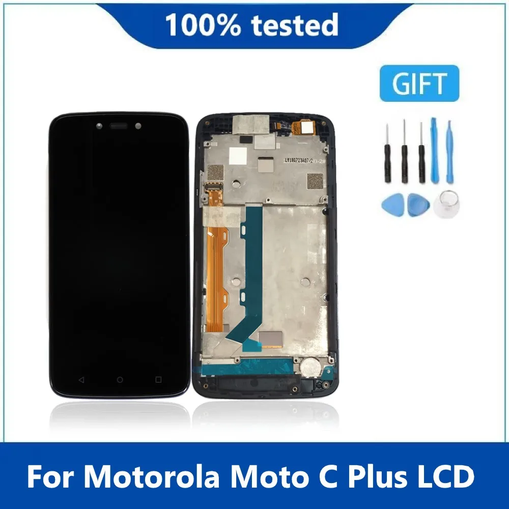 

ЖК-дисплей с сенсорным экраном в сборе для Motorola Moto C Plus CPlus XT1721 XT1722 XT1723 XT1724, дисплей с рамкой для Moto C Plus