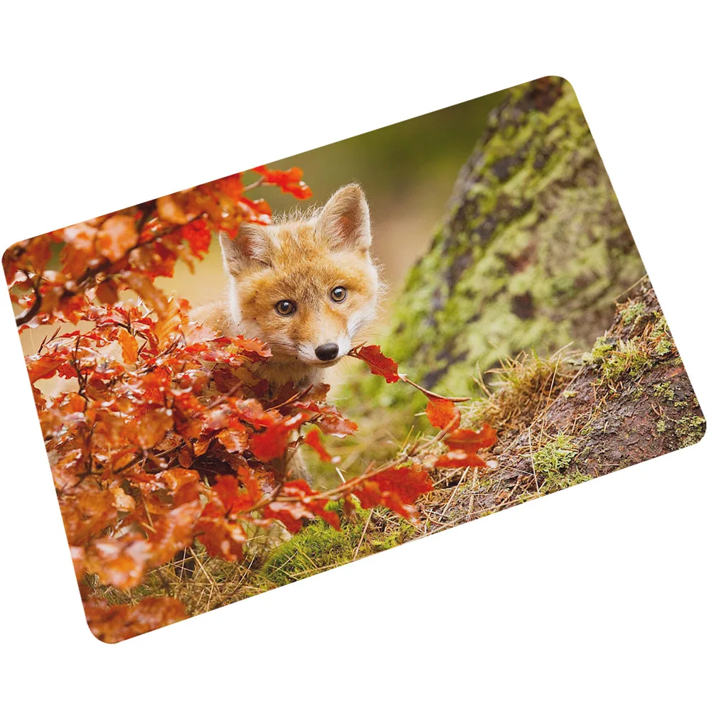 Резиновые коврики Zeegle с 3D изображением животных Придверный коврик нескользящий