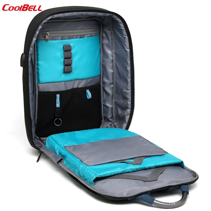 Мужской рюкзак с защитой от кражи и usb-зарядкой Водонепроницаемая спортивная