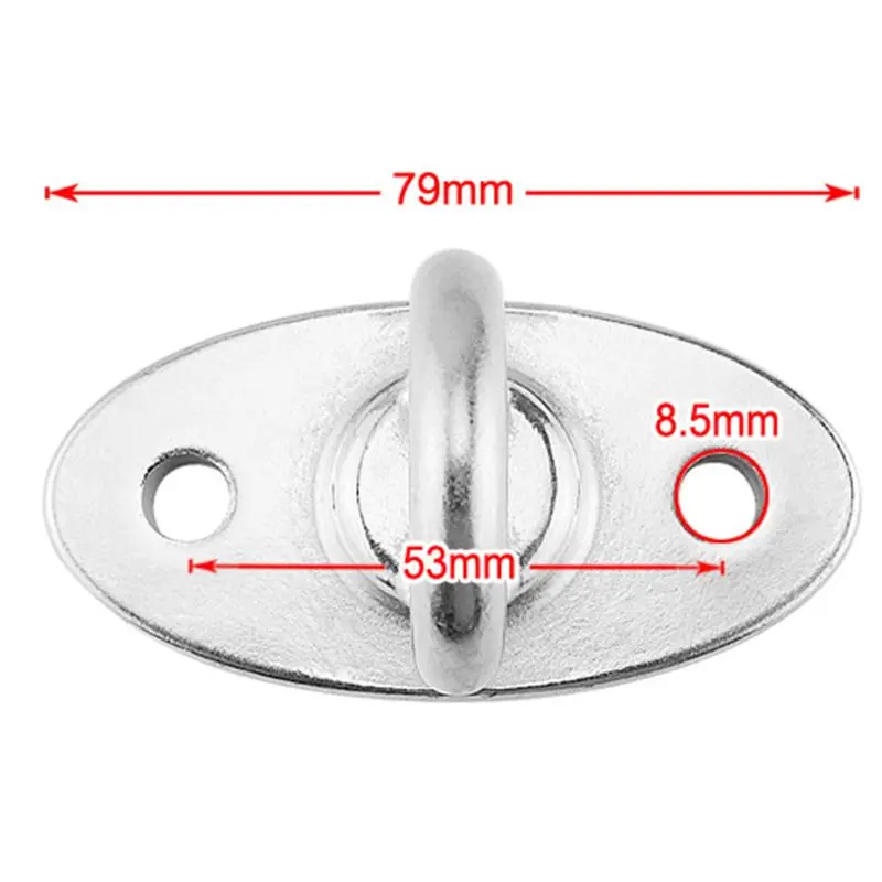 

Stainless Steel Fixed Plate Hanging Hook Yoga Sandbag Bag Swing Chair Hammock Accessories Mounting Fastening