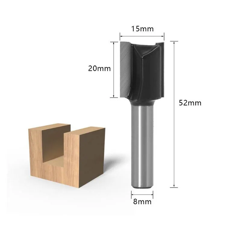 1pc 8mm Shank Trimmer Ceaning Flush Trim Wood Router Bit Straight End Milll Chamfer Milling Cutters For Woodworking Tools |
