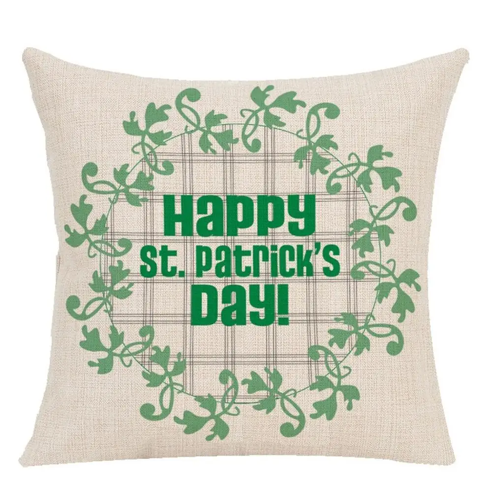 Наволочка с зеленым клевером на День Святого Патрика | Дом и сад