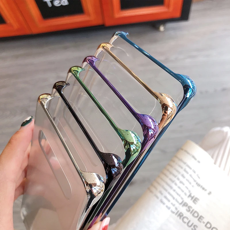 Оригинальный прозрачный чехол для телефона Samsung GALAXY S10 S10Plus S10E зеркальный из ТПУ 6