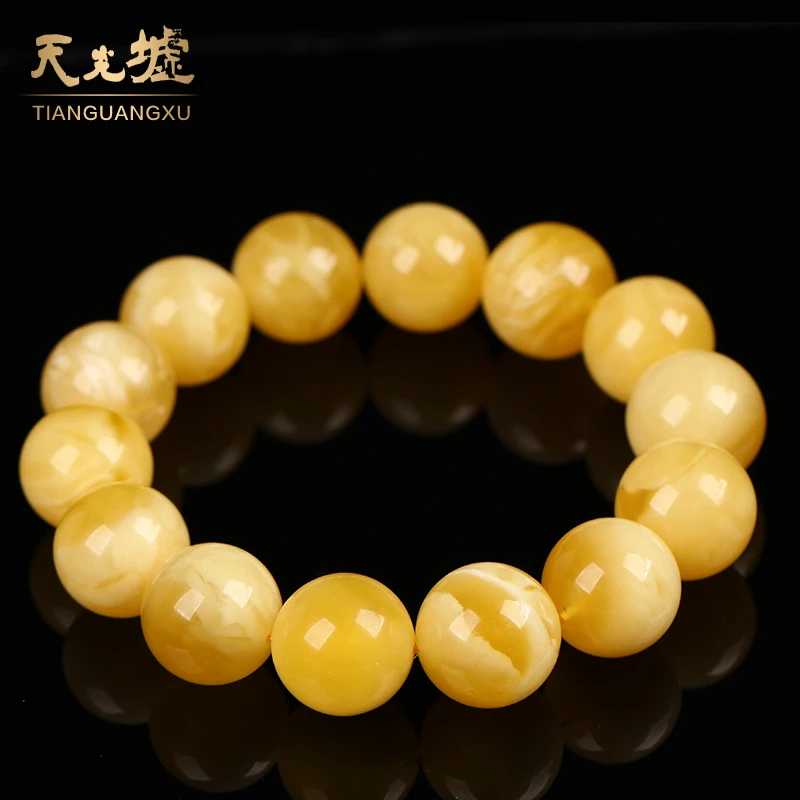 Браслет из натурального пчелиного воска с бусинами Будды | Украшения и