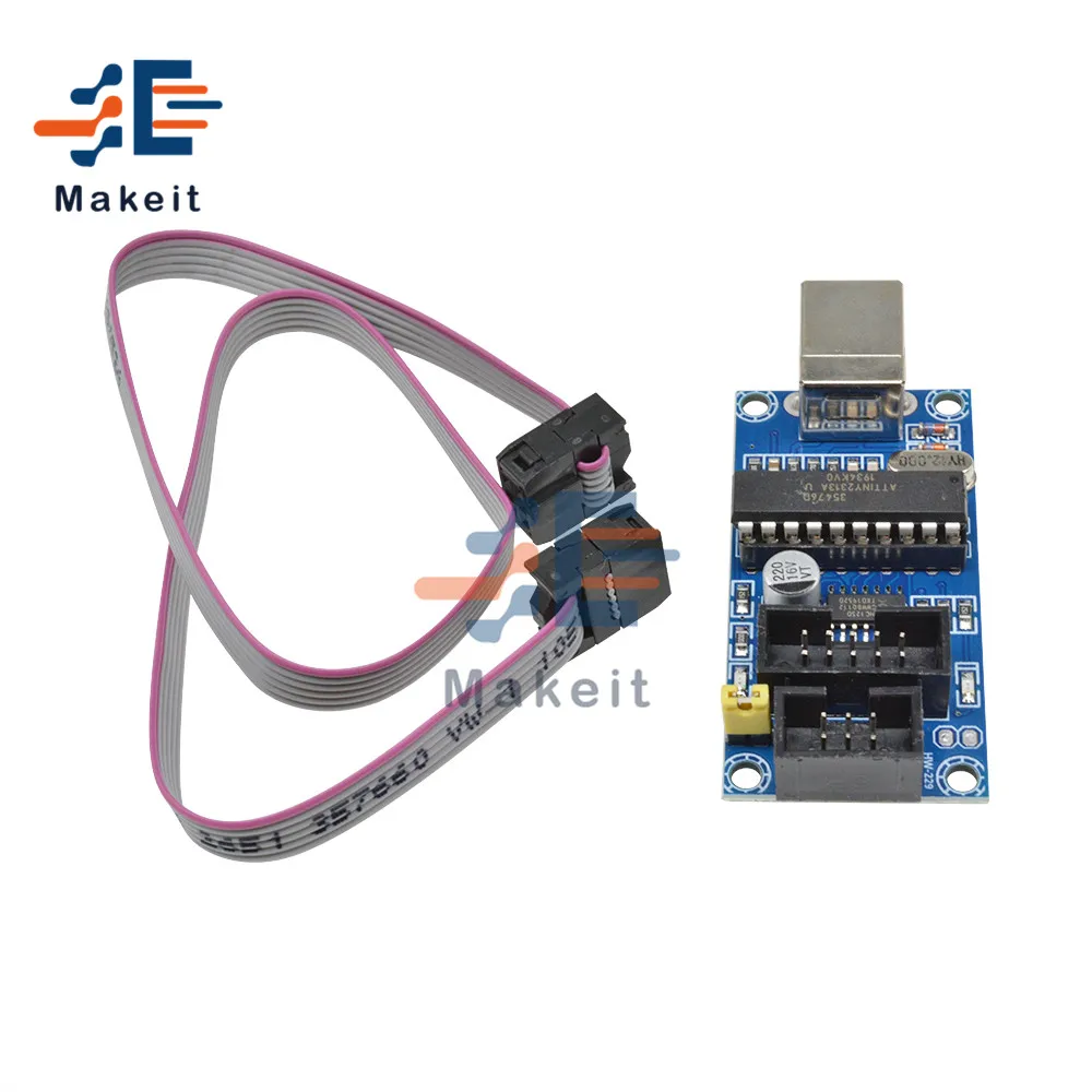 1 комплект USBTiny USBtinyISP AVR ISP программатор загрузчик для Arduino Meag2560 UNO R3 с 10pin Кабель