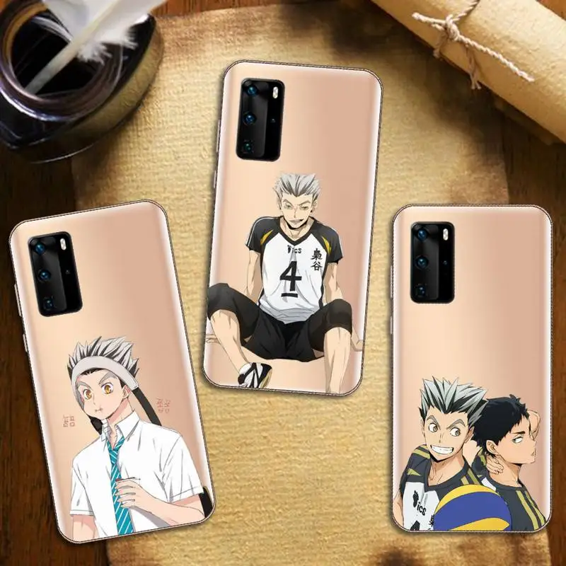 

Kotaro Bokuto haikyuu anime Phone Case Transparent for Huawei honor nova c x 7 8 3 4 9 65g se v t play pro lite